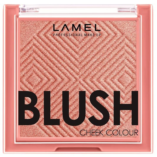 Lamel Blush Cheek Rouge Color Mini - Blendable Natural Blush Powder - Enhances & Defines Shapes & Features - Shading & Contouring Powder - 4 Universal Shades - 402 (Rouge) - 3.8g / 0.13 oz