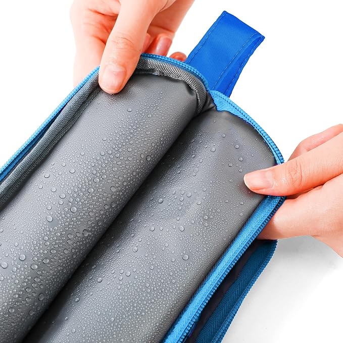 Galaxy Toiletry Bag for Girls, Travel Toiletry Bag for Teen Girls Cosmetic Bag Makeup Bag Waterproof Hanging Wash Bag Toiletries, Blue