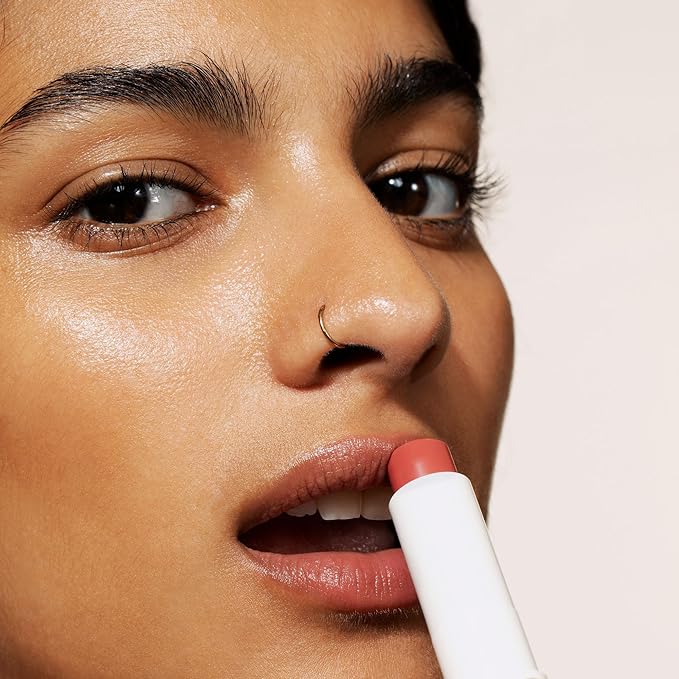 Melixir Vegan Lip Butter (12 Colors), Hydrating Tinted Lip Balm Stick, Bee-Free, Petrolatum-Free, Plant-Based, Moisturizes Dry & Chapped Lips With Shea Butter, Sheer, Natural Finish - #05 Dewy Rose