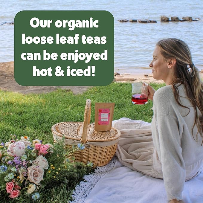 Heavenly Tea Leaves Organic Organic Jasmine Green, Loose Leaf Green Tea, 4 oz. (Approx. 50 Cups of Tea) - Delicious Hot or Iced, Naturally Caffeinated, Premium Quality