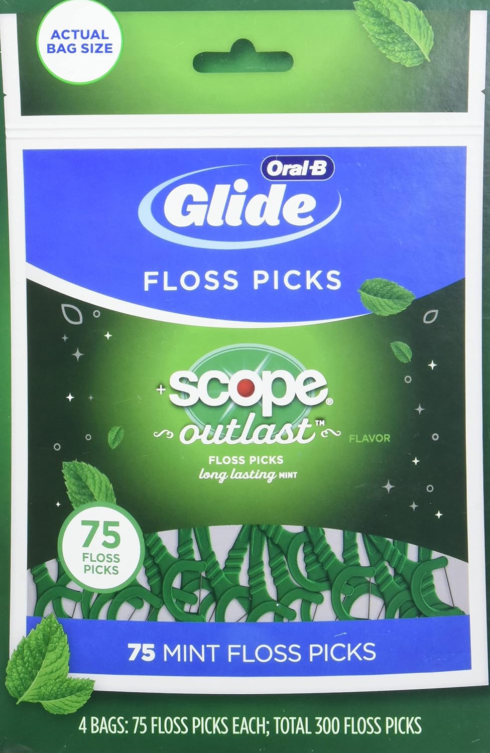 Oral B Complete Glide Floss Pick (300 Count), 300 Count