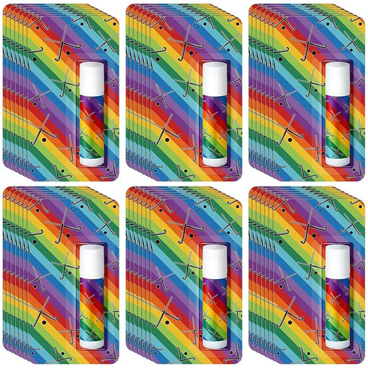 35 Pack Christmas Lip Balm Gifts Bulk Hockey Natural Moisturizing Lipstick Set Hockey Party Favors Sports Gift for Team Teen Adults Birthday Party Game Decorations Supplies