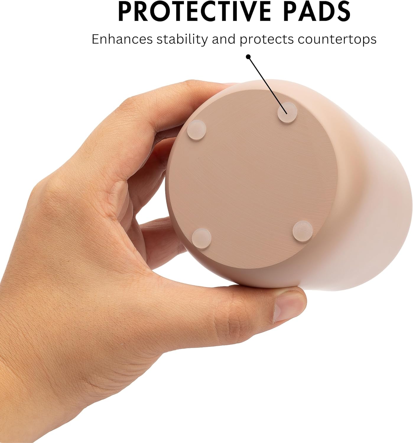 Matte Dusty Pink/Mauve Toothbrush and Toothpaste Holder and Cup for Bathroom Vanity and Countertop, Round Organizer for Electric Toothbrushes, Floss, Razors, Cotton, and Mouthwash