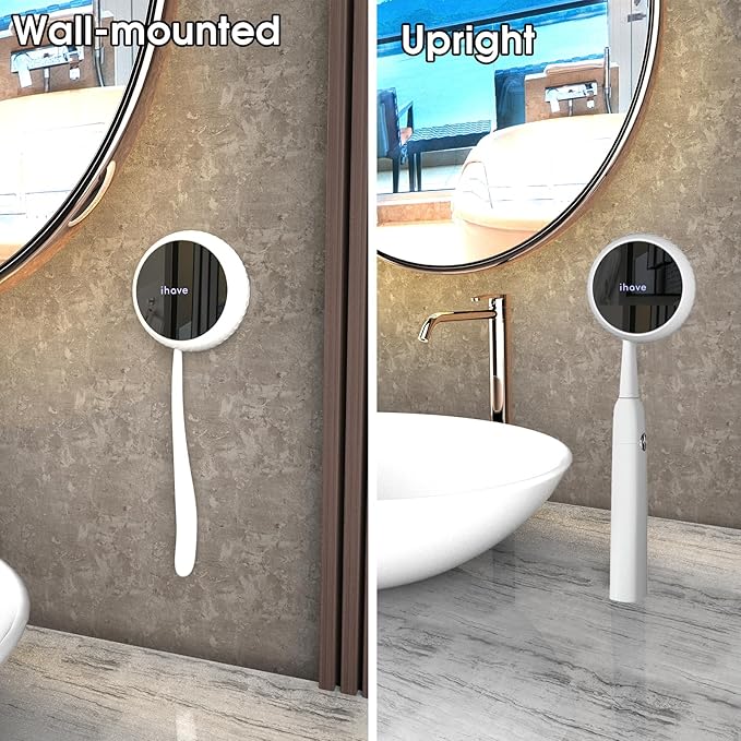 iHave Toothbrush Sanitizer – Wall-Mounted UV Toothbrush Holders for Bathrooms, Stylish Bathroom Accessories and Bathroom Decor for Home & RV, Travel Essentials, Cool Gadgets (White)