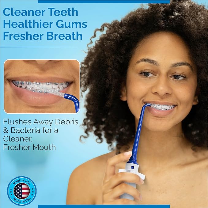 Oral Irrigator Shower Dental Care System | Advanced Shower Water Flosser for Healthy Gums and Teeth | Shower Flosser | Dental Water Flosser for Superior Dental Hygiene at Home | Made in U.S.A.