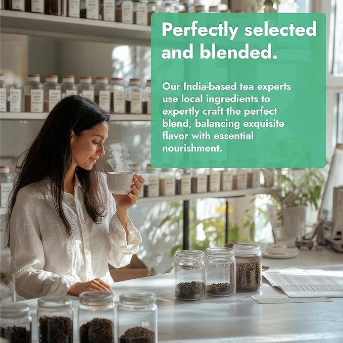 Vital Bloom Moringa Mint Tea, 120 Tea Bags, reduces inflammation, Bleach Free tea bags, Non GMO (Free Bamboo Tongs Included)