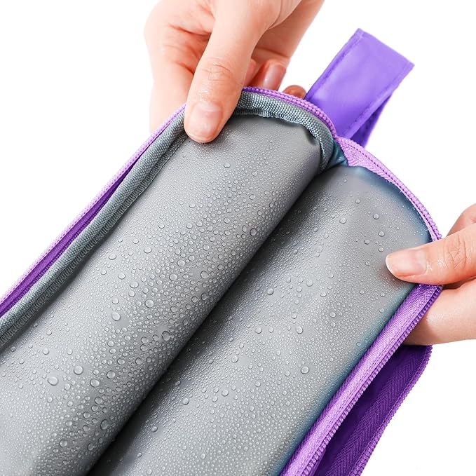 Purple Toiletry Bag for Girls, Travel Toiletry Bag for Teen Girls Cosmetic Bag Makeup Bag Waterproof Hanging Wash Bag Kids Toiletries