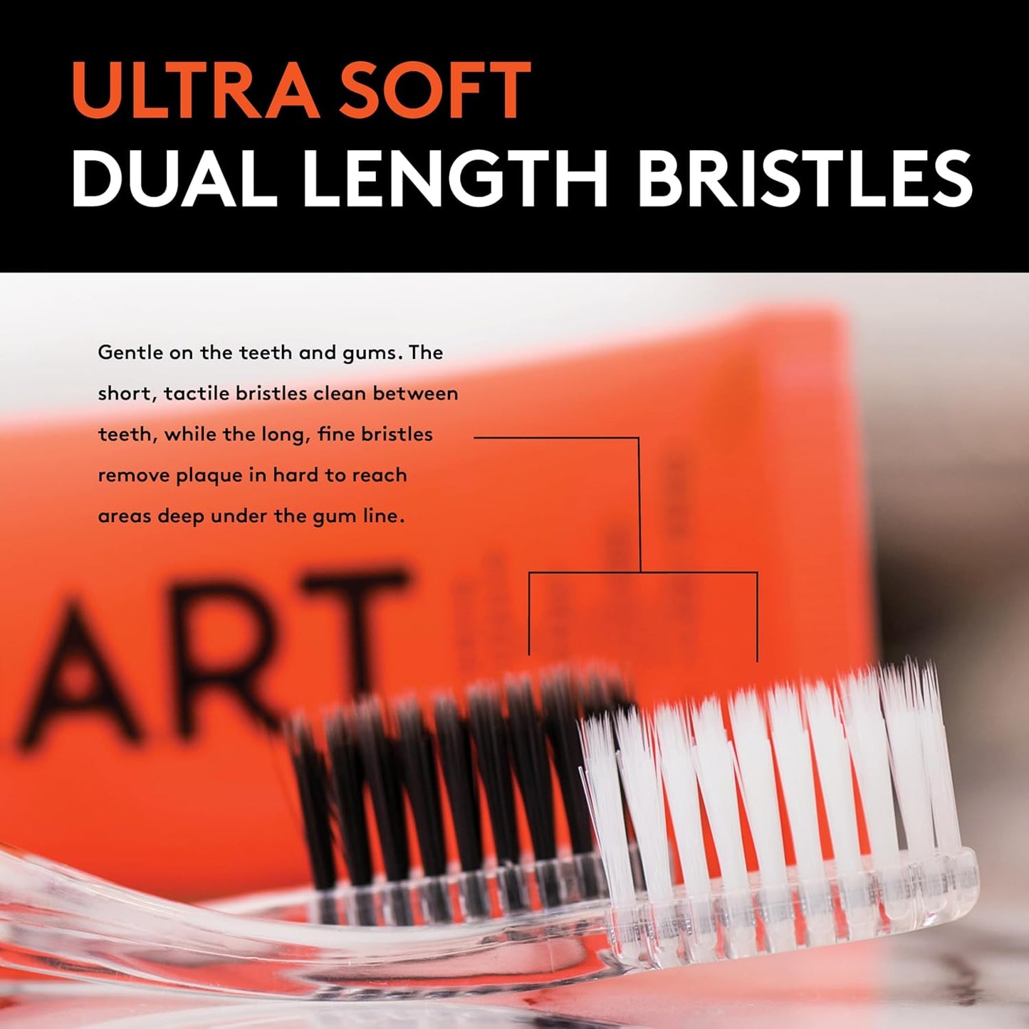 LINHART Extra Soft Toothbrush – Teeth Whitening Toothbrush with Multi Length Bristles…