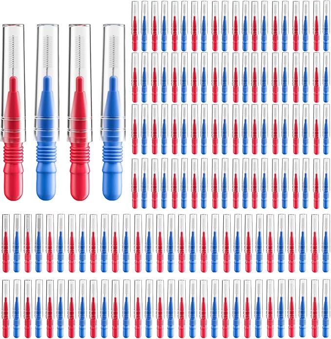 RAZOKO Interdental Brush, Flossing Head,Easy Use Tooth Cleaning Tool 176 Count (2.5mm/3mm)