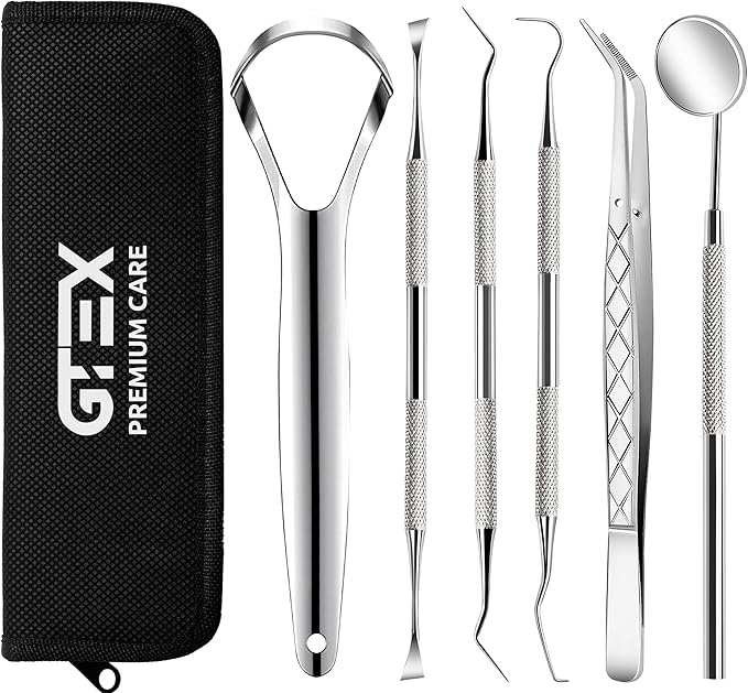 GTEX Dental Tools, Dental Pick, Plaque Remover for Teeth, Teeth Cleaning Tools, Plaque Tartar Remover for Teeth, Dental Picks for Teeth Cleaning, Teeth Cleaning Kit, Dentist Tools