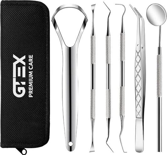 GTEX Dental Tools, Dental Pick, Plaque Remover for Teeth, Teeth Cleaning Tools, Plaque Tartar Remover for Teeth, Dental Picks for Teeth Cleaning, Teeth Cleaning Kit, Dentist Tools