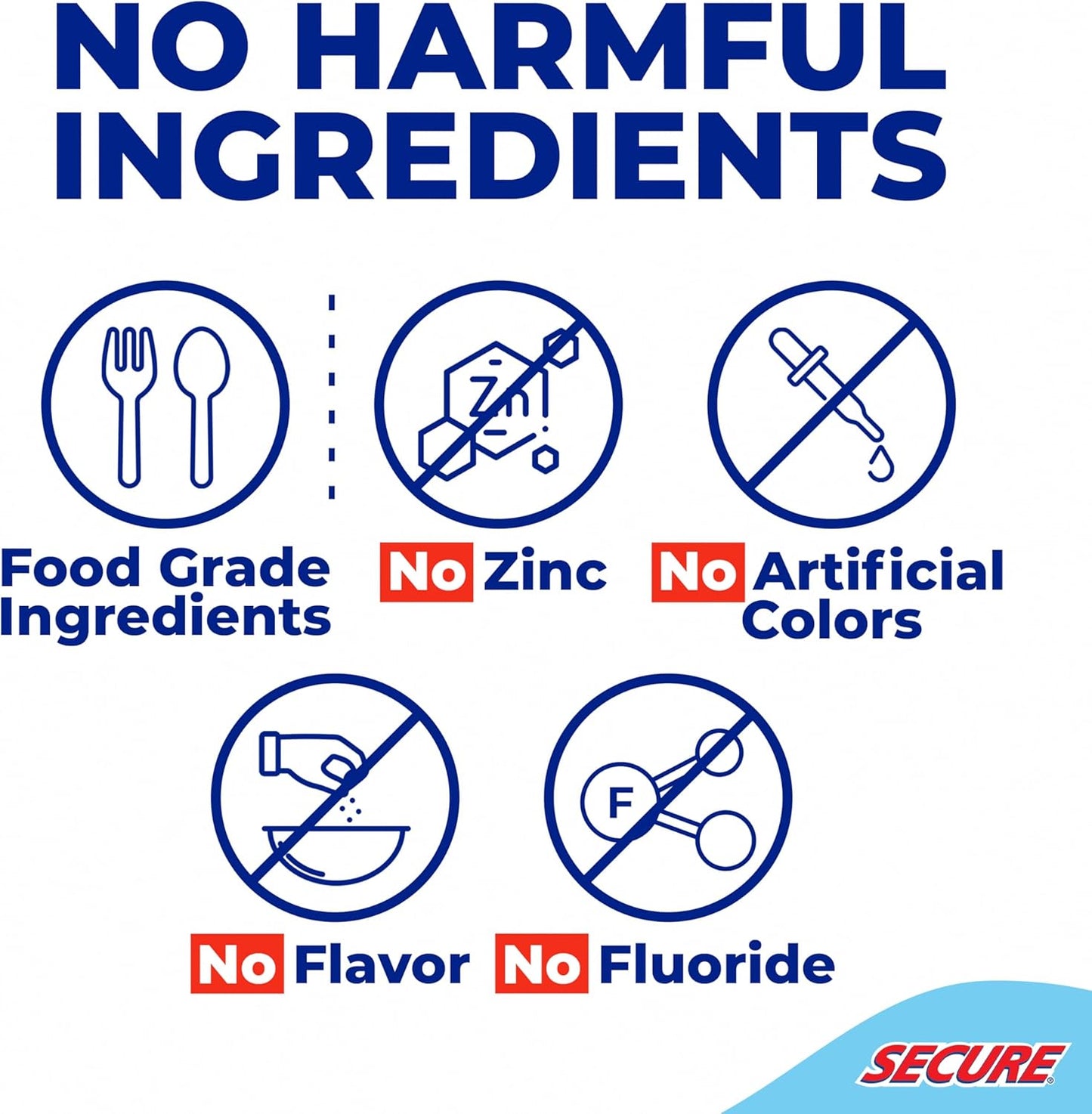 Secure Denture Adhesive Strips – Zinc Free – Waterproof – Comfortable Cushion Fit for Lowers – Extra Firm All-Day-Hold – No Mess – Clean Ingredients – 15 Strips (1 Pack)