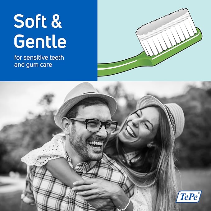 TePe Supreme Compact Soft Toothbrushes – Soft Bristle Toothbrush 1 Pk