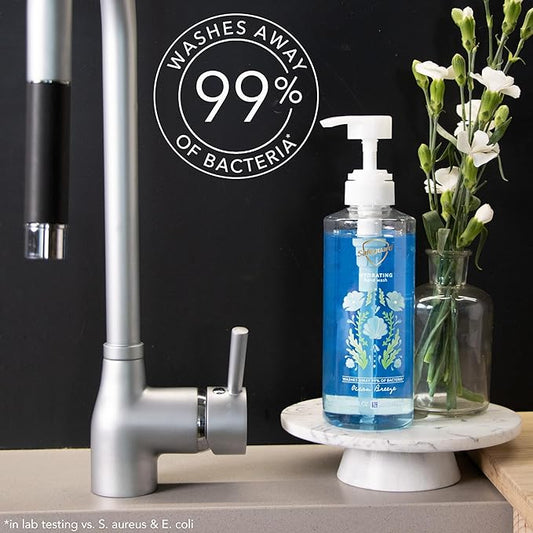 Safeguard Liquid Hand Soap, Micellar Deep Cleansing, Washes Away 99% Bacteria, Made with Natural Moisturizers, Enriched with Skin Conditioners, PH Balanced, Ocean Breeze Scent 15.5 oz (Pack of 4)