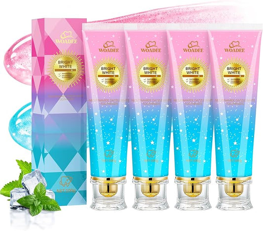 Woadee Niacinamide Whitening Toothpaste | Nicotinamide Radiant Whitening Toothpaste - Remove Tough Tooth Stains & Fresh Breath | Fluoride-Free Protects Enamel & Improves Gum Health, Mint Flavor (4)