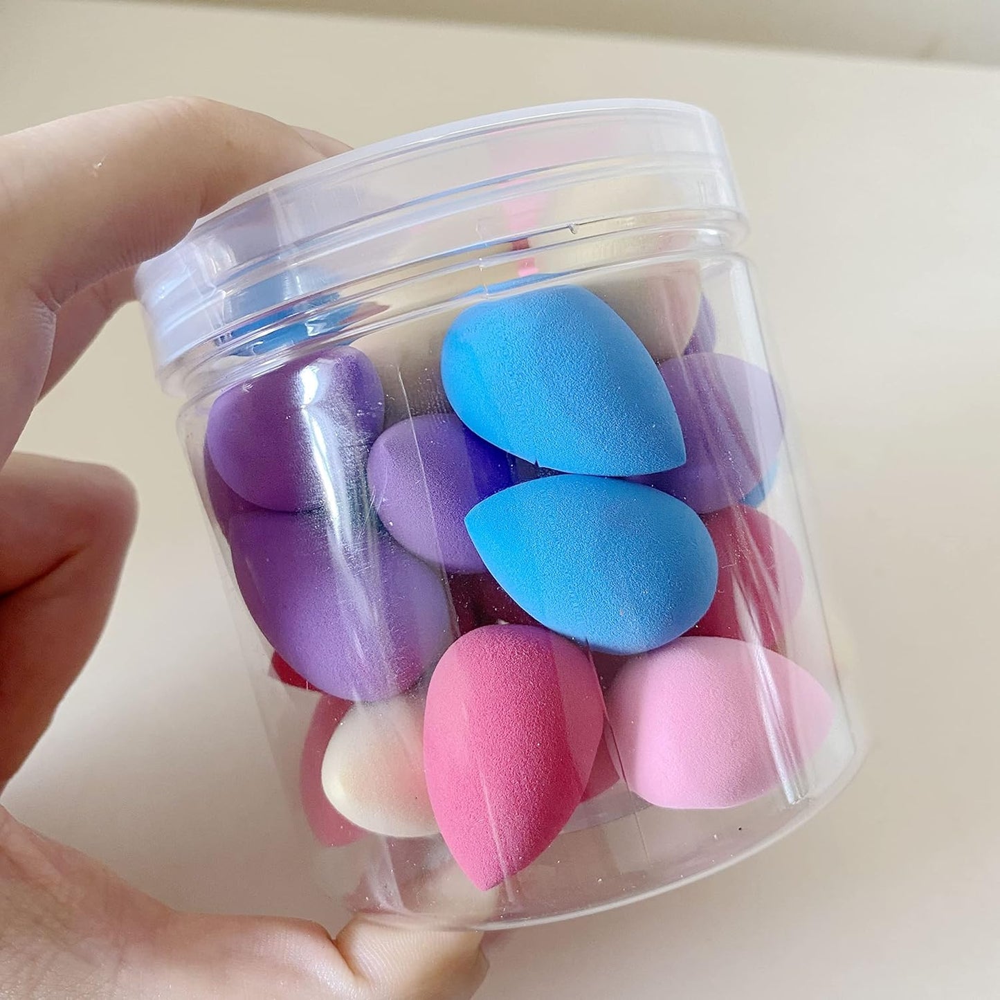 Mini Makeup Sponge Blender 30 pcs, Beauty Blender Sponge for Foundation, Powder, Concealer and Eye Shadow,Under Eyes,Highlight and Contour