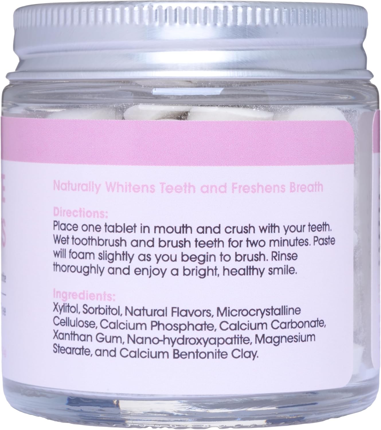 EcoFam Toothpaste Tablets – Bubblegum | Nano Hydroxyapatite Toothpaste Tablets Kids - Chewable - Made with Xylitol | Fluoride Free l 90 Tabs