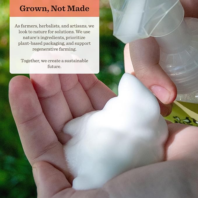 Moon Valley Herbal Foaming Hand Soap, Vegan (By the Fire, Recyclable Bottle)