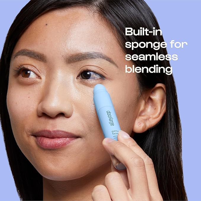 Alleyoop Game Face Makeup Concealer - Lightweight, Buildable Under Eye Concealer for Dark Circles, Hydrating Cream Formula for Women with Aloe Stem Cell - Smooth, Crease-Proof Makeup, Winner