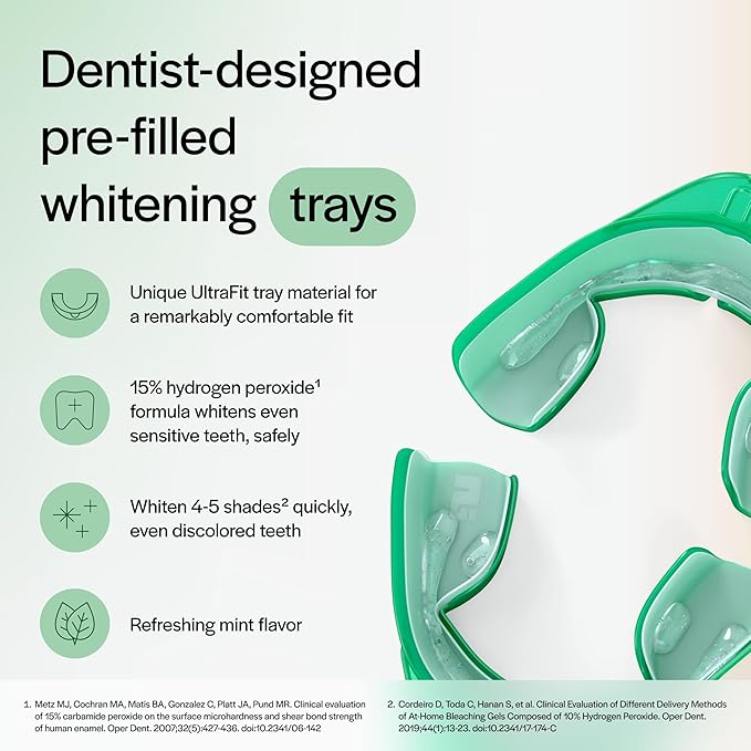 Opalescence Teeth Whitening Bundle - Opalescence Go 15% Hydrogen Peroxide Prefilled Trays (10 Trearments) and Sensitive Whitening Toothpaste 4.7 Onz - Mint Flavor 5194-5167