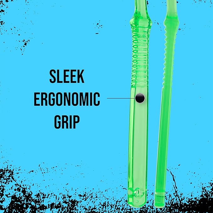 Extra Firm Toothbrush Set for Adults or Smokers Travel Toothbrush Kit, Hard Multicolor Denture Brush, Large Head, Manual Travel Toothbrush Hard Bristles (Transparent - 6 Pack)