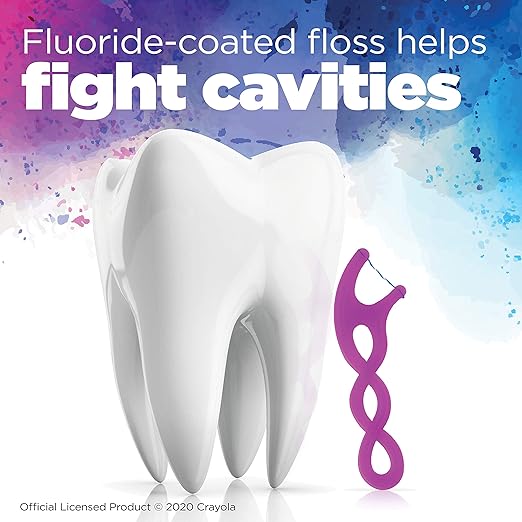 GUM Twistables Kids Flossers with Fluoride - Designed for Little Hands - Three Fun Fruit Flavors - Easy to Use Kids Floss Picks for Children Ages 3+, 90 Count (Pack of 2)