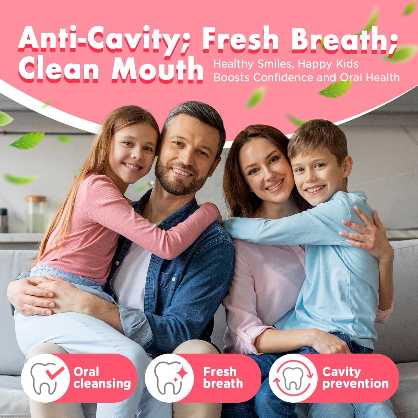 Mouth Spray for Kids Toddler Toothpaste Helper Fluoride Free Baby Toothpaste Cavity Protection Oral Care with Natural P113+ Antibacterial Peptide for Newborns to Age 12(Grape)