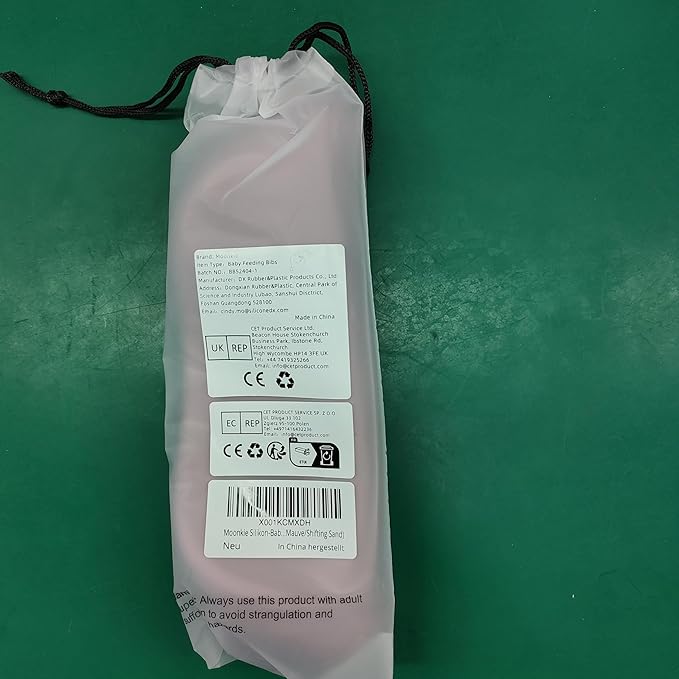 Moonkie Silicone Baby Bibs Set Of 2 | BPA Free Waterproof | Soft Flexible Silicone Bibs for Babies & Toddlers(Pale Mauve/Shifting Sand)