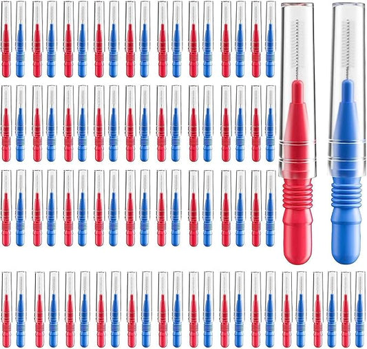 Interdental Brush,Toothpick Tooth Flossing Head Oral Dental Hygiene Brush, Braces Cleaning kit (2.5mm/3mm) 88 Count