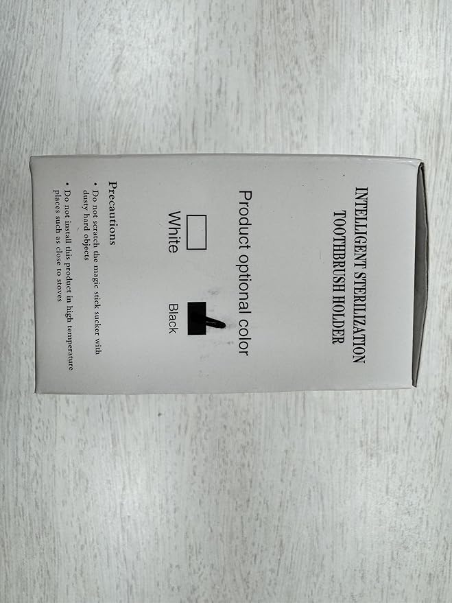 Toothbrush Holder for Bathrooms, Timer Function & 5 Toothbrush Slots Rechargeable Cordless Wall-Mounted Toothbrush Holder with Drying Functions, No Drilling(Black)