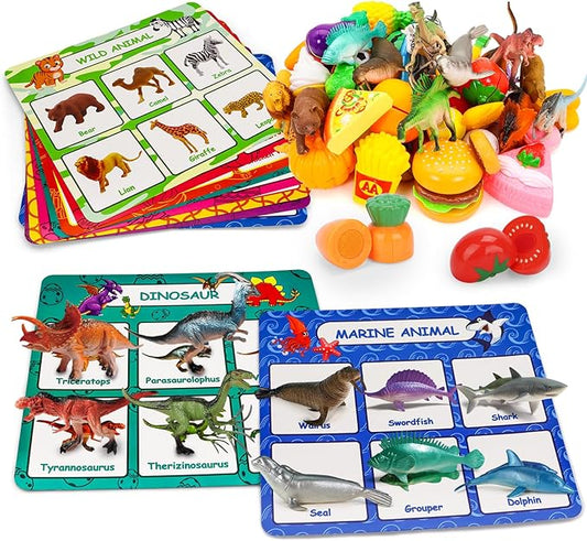Montessori Sorting Game - Sorting Toys for Toddlers 3-5,Sensory Toys for Kids,Fine Motor Montessori Preschool Classroom Education Toys for Toddlers 3-4 Year