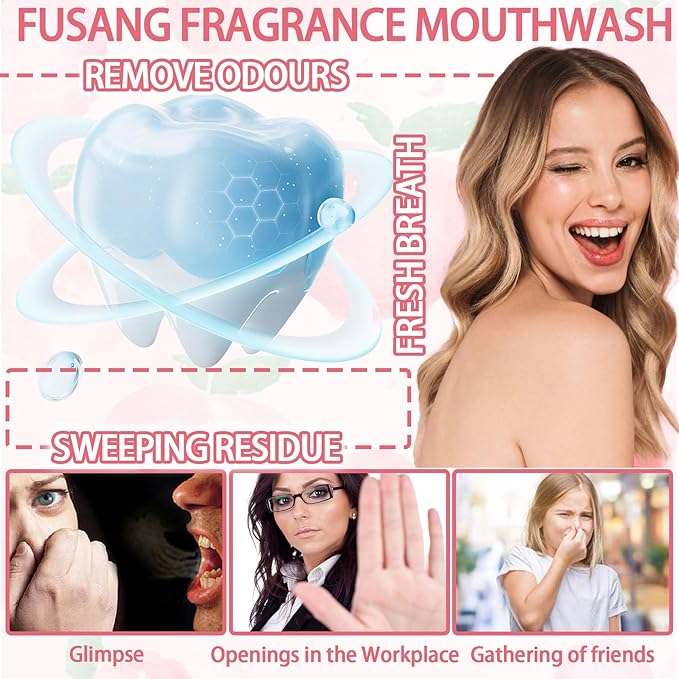 Travel Size Mouthwash 20 Pack,Peach Flavored Mini Mouthwash Travel Size for Fresh Breath,Individual Packaged Hotels Portable Travel Size Toiletries Products