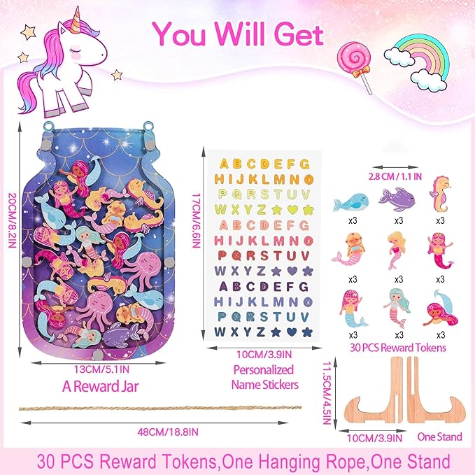 Magnetic Reward Jar,Personalized Reward Jar,Classroom Reward Jar,Kids Reward Jar