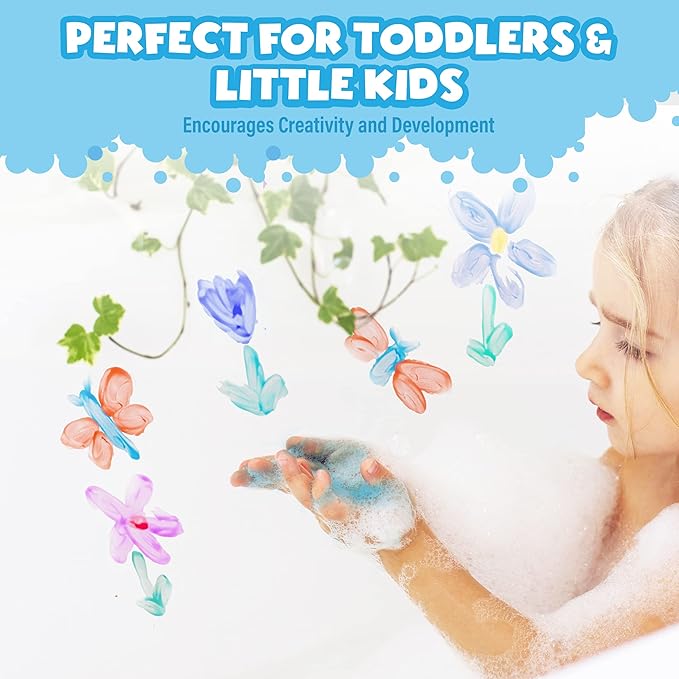 Tub Works® Bath Paint Soap Bath Toy, Fun Colors 6 Pack | Non-Toxic | Washable Bathtub Paint for Finger Painting on Tub Walls | Ideal Toddler Bath Toys for Creative Play | Easy to Clean, Fun Paint Soap