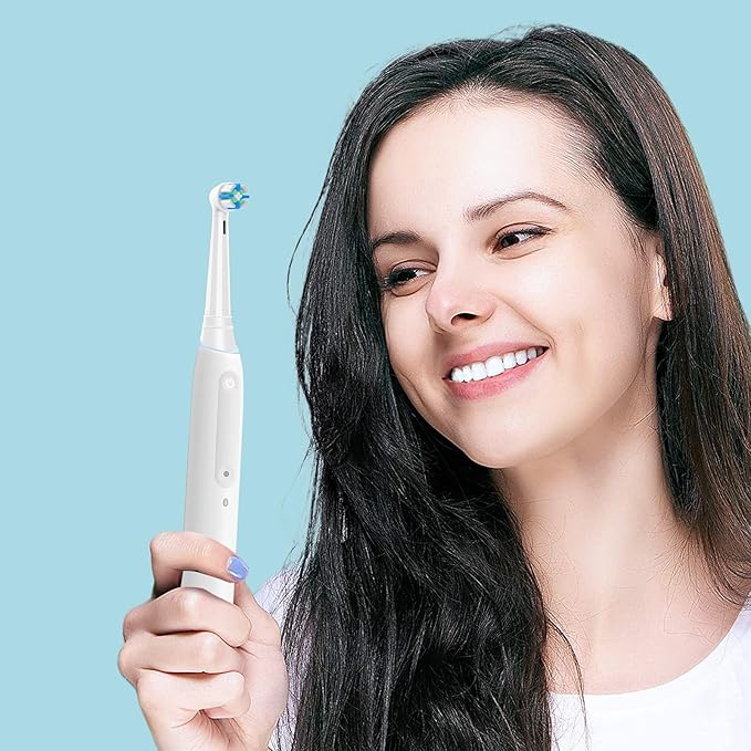 IO Replacement Heads Compatible with Oral B IO 2/3/4/5/6/7/8/9/10 Series Electric Toothbrushes, Medium Softness Brush Heads Compatible with Oral B iO for Teeth and Gums Care (White)