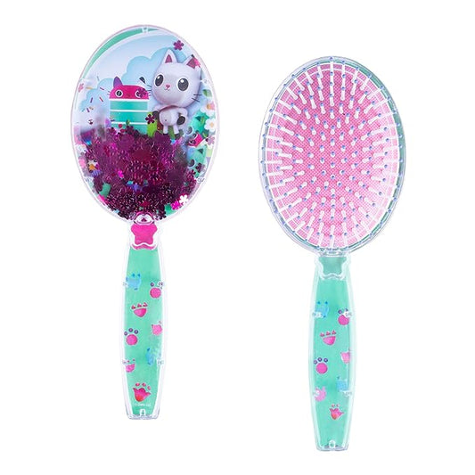 Gabby's Dollhouse Hair Brush with Magical Sparkling Stars Confetti HairBrush - Kids Ages 3+