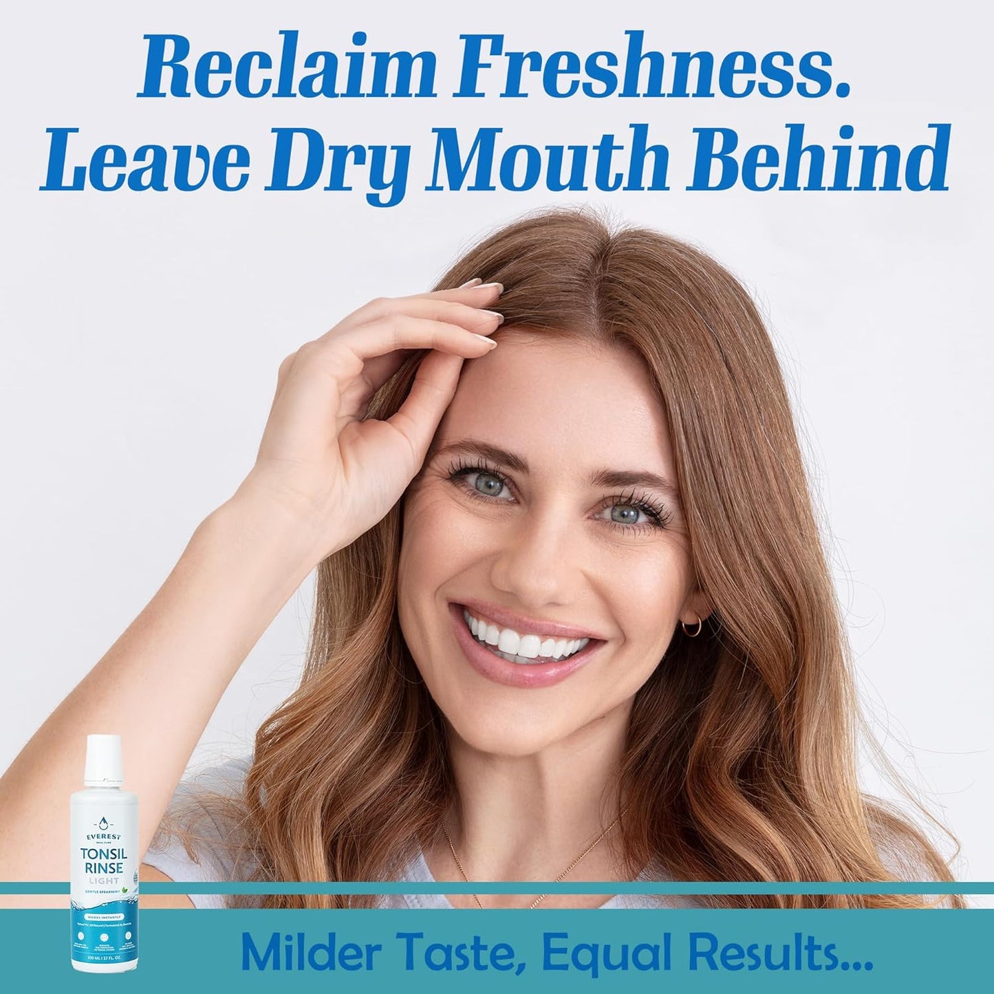 Everest Mouth Wash & Tonsil Stone Remover – Natural Mouthwash or Oral Rinse Liquid to Help Soothe Tonsils, Fight Bad Breath, & Relieve Dry Mouth – Paraben & Alcohol Free Mouthwash