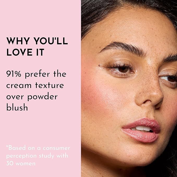 Lawless Pinch My Cheeks Soft-Blur Cream Blush - Duchess - Premium Blush with Natural Ingredients to Re-Energize and Protect the Skin While Imparting a Soft, Cloudy Finish - 0.18 oz