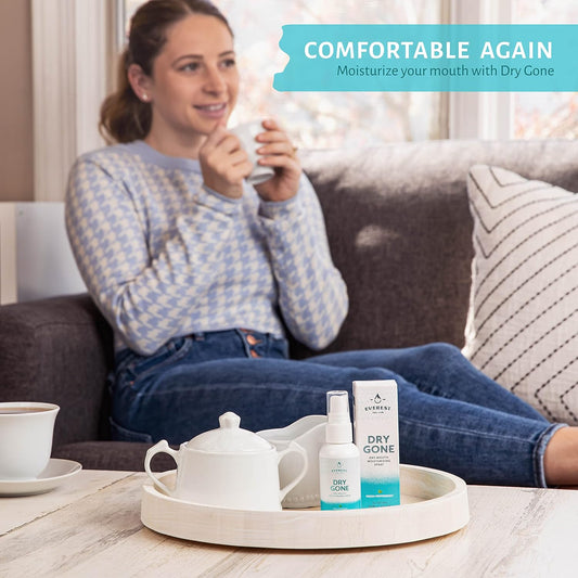 Natural Dry Mouth Moisturizing Spray | Dry Gone Throat Moisturizer | Relief from Cotton Mouth with Herbal Extracts (2 Fl Oz (Pack of 2))