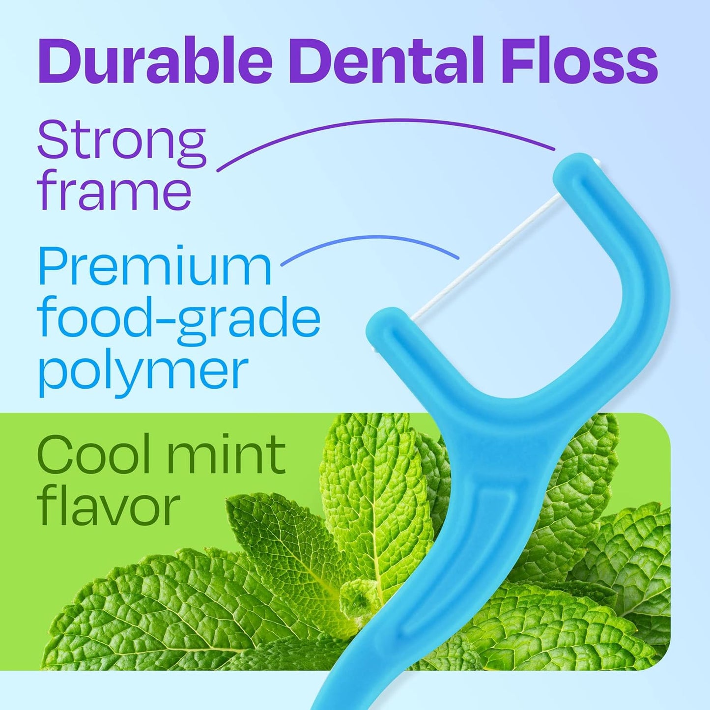 Trueocity Dental Flossers Brush Picks 4 Pack w/Travel Case (200 Total Count), Dental Floss Glides Easy, Flosser Helps Prevent Tooth Decay & Gum Disease, Easy Grip, Flossers for Adults, Mint Flavored