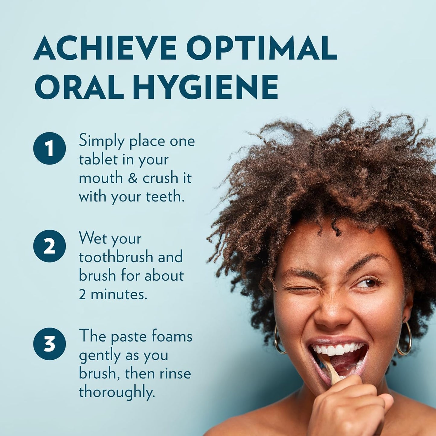 Toothpaste Tablets – Vanilla Mint | Nano Hydroxyapatite Toothpaste Tablets Chewable | Fluoride Free l 90 Tabs