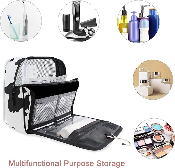 senya Hanging Travel Toiletry Bag Kit Makeup Case Cosmetics Organizer for Men Women