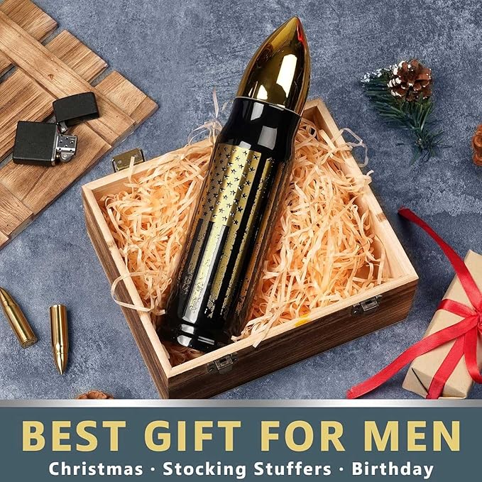 17oz Cool Tumbler Stainless Steel Gifts for Men Him Husband Dad - Unique Shaped Man Coffee Mug - Fishing Hunting Camping Christmas Birthday Gifts for Men - Stocking Stuffers White Elephant Gifts 2025