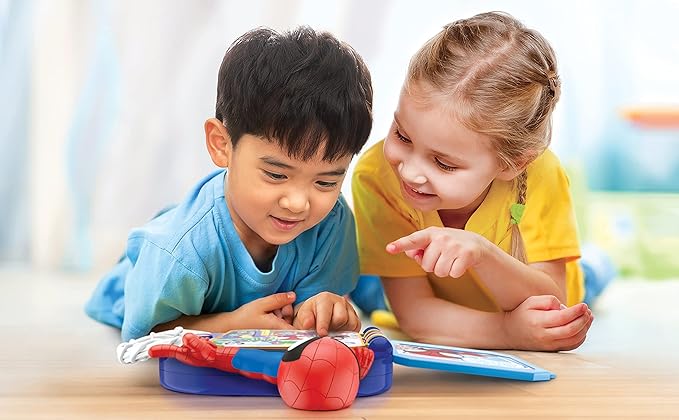 eKids Spidey and His Amazing Friends Book, Toddler Toys with Built-in Preschool Learning Games, Educational Toys for Fans of Spiderman Toys and Gifts (Styles May Vary)
