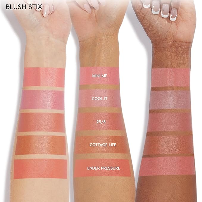 ColourPop Blush Stix - Cream Blush Stick with a Blendable, Hydrating Formula and Natural, Skin-Like Finish - Glowy Summer Makeup for Cheeks, Eyes & Lips - Mini Me (0.28 oz)