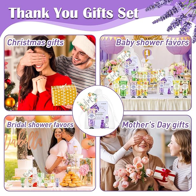 60 Pack Bulk Lip Balm, Facial Mask and Hand Cream Sets, Stocking Stuffers for Women, Christmas Gifts and Bridesmaid Gifts for Guests, Birthday Gifts, Adult Party Favors and Small Gifts for Women