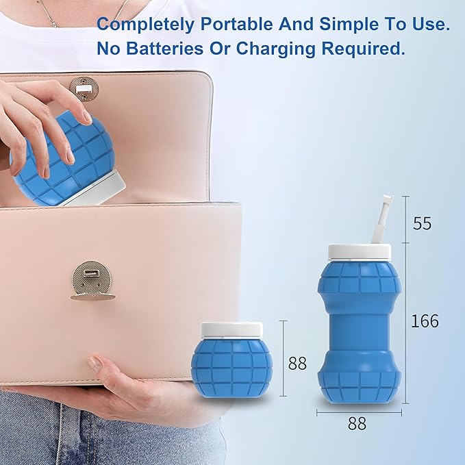 Portable Bidet Travel-Collapsible & Expandable 550ml | Lightweight, Peri Bottle for Women, Travel Bidet Portable, Handheld Bidet, Portable Bidet for Women, Hand Held Bidet, Bidet Bottle, Camping bidet