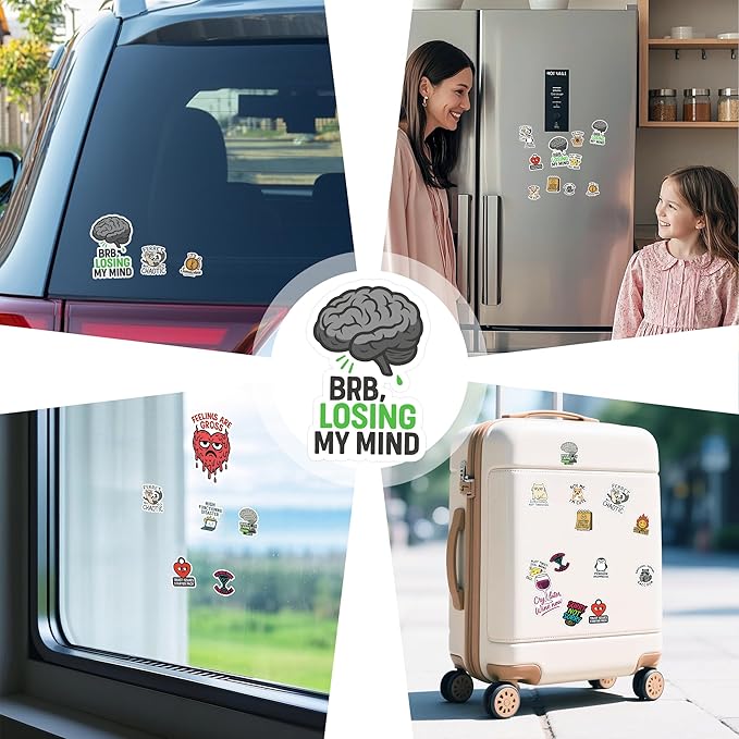 100 Pcs Funny Stickers Pack – Hilarious Quotes, Meme & Humor Vinyl Waterproof Decals for Laptop, Water Bottle, Scrapbook, Hard Hat, Bumper – Gift for Men, Women, Teens