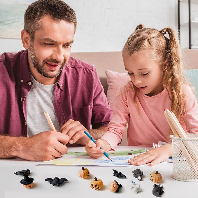 Kleeblatt Halloween Erasers Bulk 5 Styles 3D Mini Treats Non Candy Ottawa Classroom wraz