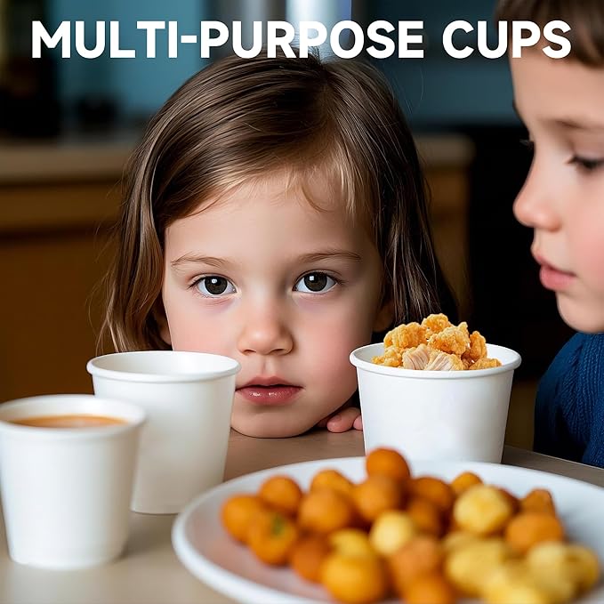 600 Pack 3 oz Small Paper Cups, Disposable Bathroom Mouthwash Cups, Espresso Cups, Ideal for Parties and Everyday Use